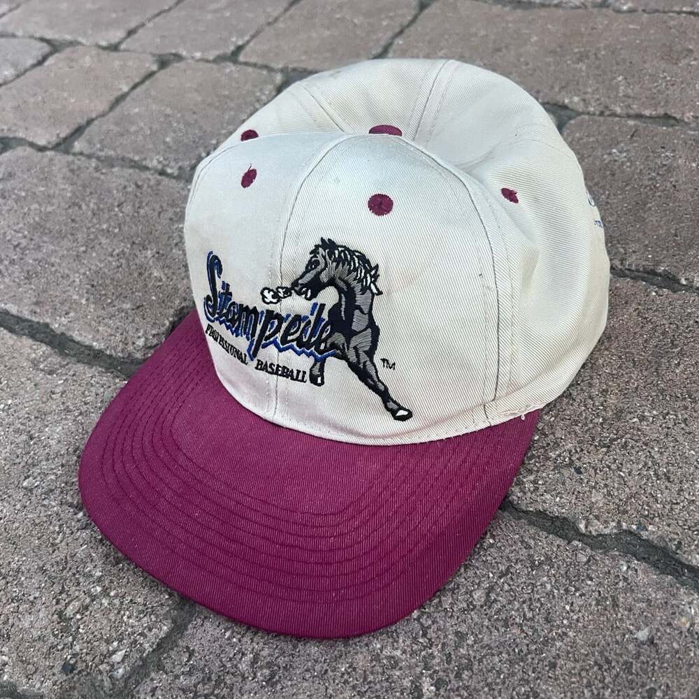 Vintage 1990-2002 Stampede Pro Baseball Snapback Hat San Bernardino Spirit 66ers